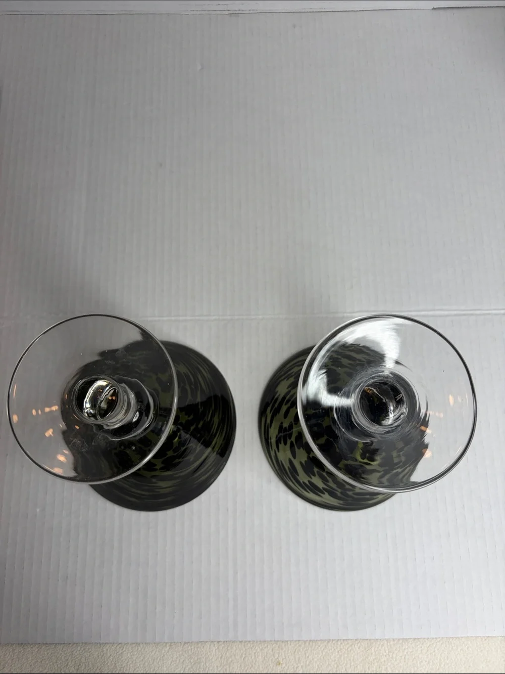 Pier 1 martini glasses  2 Hand Blown